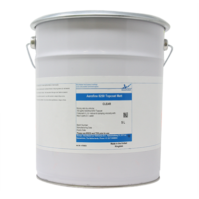 Aerofine 8250 Topcoat Clear Matt 5Lt Tin